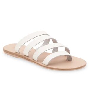 Nib Splendid Salome Flat Sandals in Ivory